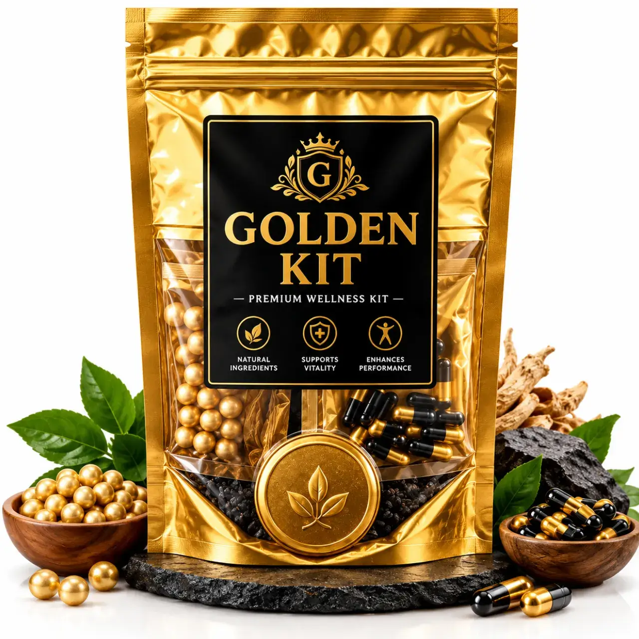 Golden Kit: Ayurvedic Capsules for Men's Wellness